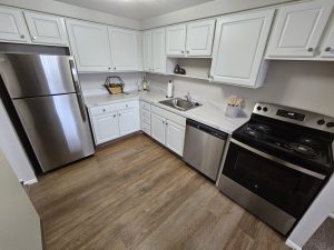 A- Building Semi Upgrade Kitchen - White Marble